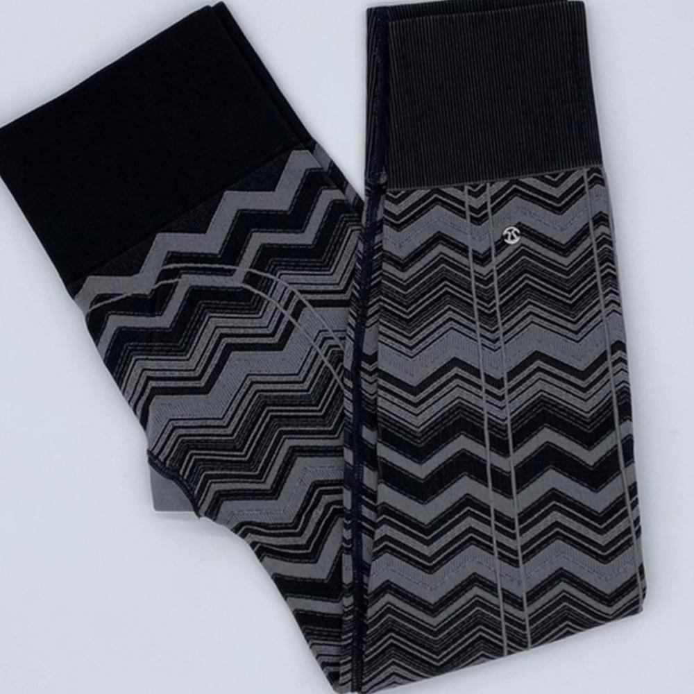 black and gray lululemon leggings 0-2